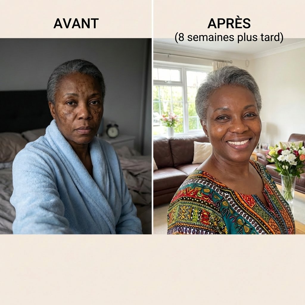 Avant/Après — Brigitte, 67 ans